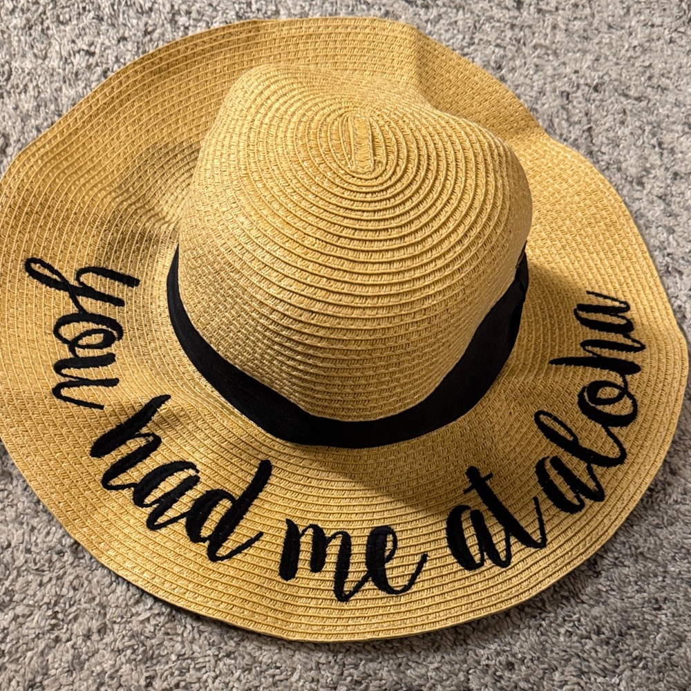 Stylish Tan Sun Hat with Black Band - Picture 5 of 7